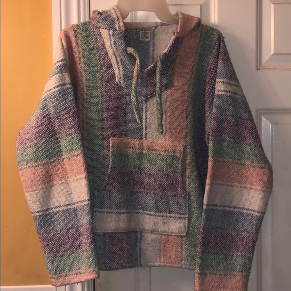 COPY - Hooded “drug rug” sweater